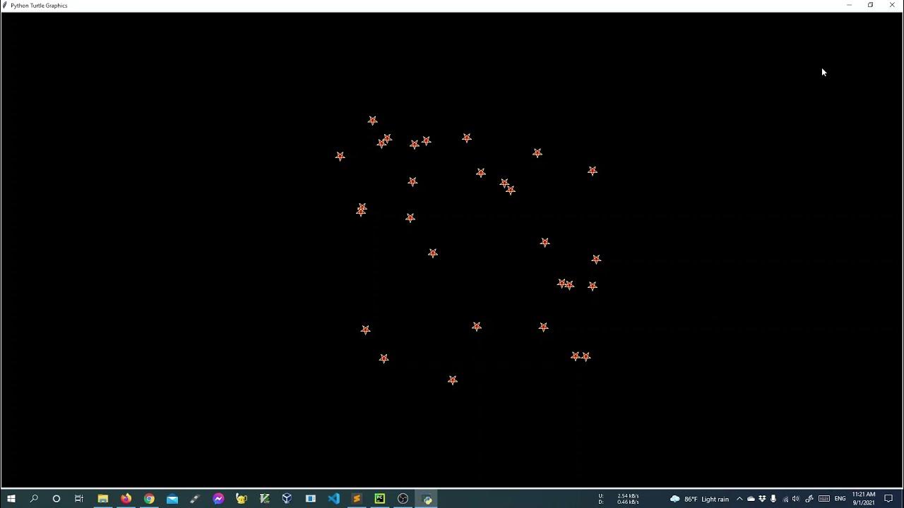 Python Turtle - Random Star Generate Tutorial - YouTube