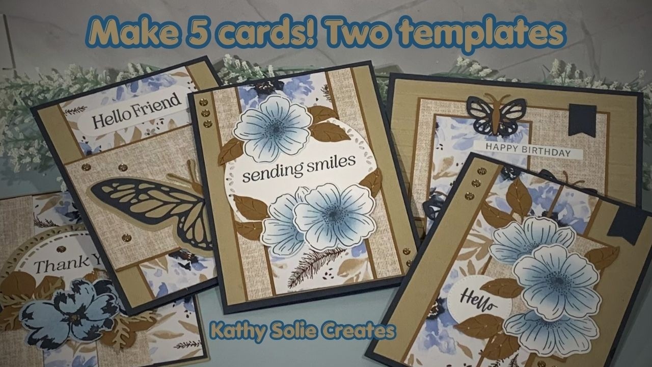 Turn 2 Sheets of pattern paper into 5 Stunning Handmade Cards | Step-by ...