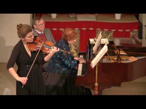 Natalia Lomeiko and Olga Sitkovetsky play Brahms: Violin sonata in G Op 78