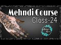 Mehndi class 24  easy back hand mehndi design  mehndi  mehndi tutorial  full mehndi course