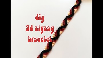 diy 3d zigzag bracelet