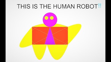 How to make human robot in virtual graph paper
