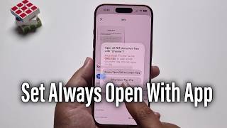 iOS 27 : How To Set Always Open With App On iPhone screenshot 1