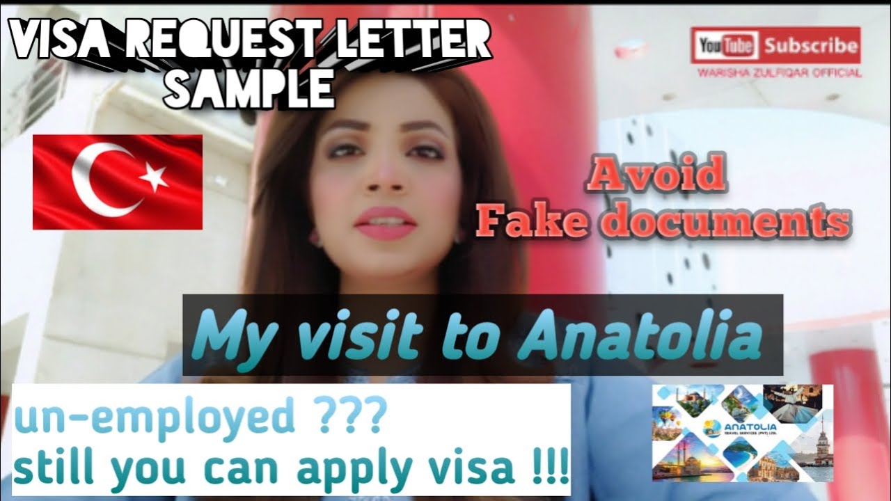 Anatolia visa service how to write visa request application avoid fake documents YouTube
