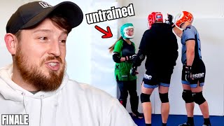 Girl who’s NEVER trained tries to fight Men