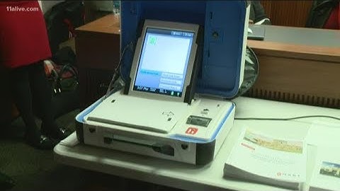 New voting machines stall Georgia