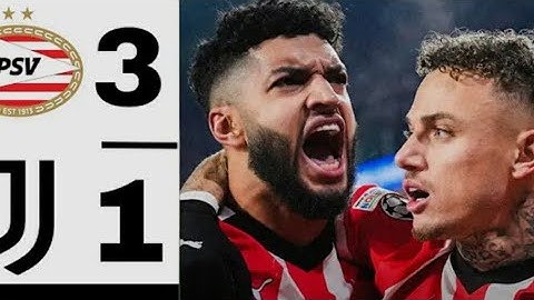 PSV vs Juventus 3-1 | Champions League Playoff | PSV Qualifies | Highlights & Goals