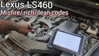 Lexus ls460 misfires,  lean / rich codes