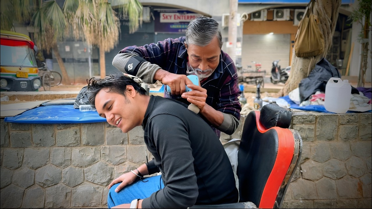 Waris Barber’s MAGICAL Hand  Put Cute Boy Into Deep Sleep | ASMR Head Massage for Relaxation