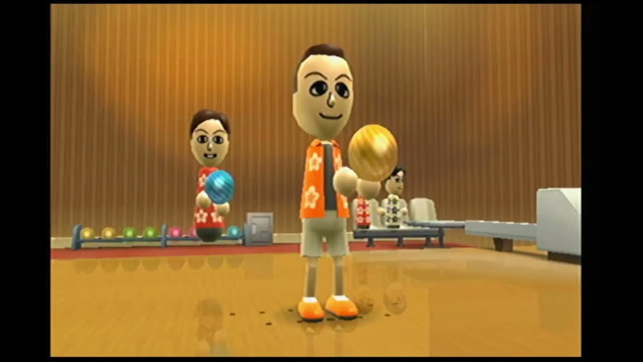 Wii Sports Resort - 100-pin Bowling - Meng Vs Guest C Vs Rj Vs Hao (Match 7)