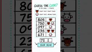 Can You Crack the Code 🔐 First Digit Revealed | October 12 #puzzleday #numberpuzzles #puzzletime