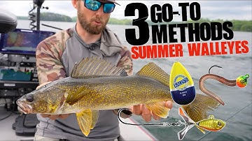 3 Simple GO-TO Summer Walleye Techniques that WORK!