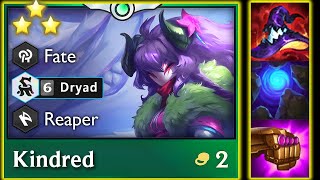 How Strong is 6 Dryad Kindred ⭐⭐⭐ Reroll Carry? | TFT Set 11