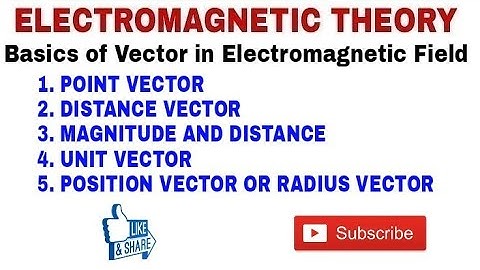 17. Basics of Vector in Electromagnetic Field