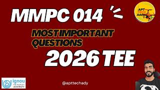 Top Exam-Oriented MMPC-014 Topics IGNOU Students Should NOT Ignore