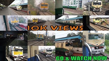 EMU trains in Bengal | Different types & different colours | Kolkata Suburban Railways | Local train