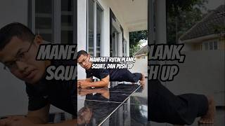 Manfaat Rutin Plank, Squat, dan Push Up #workout #tutorial #olahraga