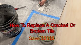 How To Replace A Cracked Tile by Get It Done Home Repair 320 views 3 weeks ago 10 minutes, 19 seconds