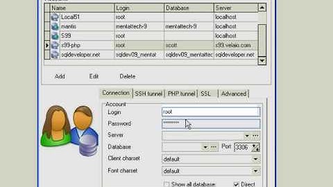 MySQL PHP tunneling connection
