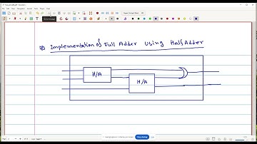 HSC ICT:Digital Device:Full Adder using Half Adder: Chapter 03: English Version: AvaProva Batch