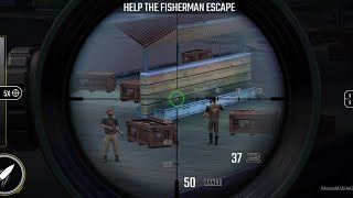 Pure Sniper Z14 Mission 19 Extreme Fishing Help The Fisherman Escape screenshot 3