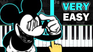 Dejection - Friday Night Funkin vs Mickey Mouse - VERY EASY Piano tutorial