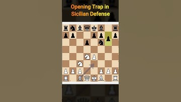 Opening Trap for White in Open Sicilian Defense #siciliandefense #chesstraps