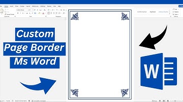 How to Make Own Custom Page Border in Microsoft Word| Page Border Design