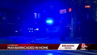 Man barricaded in Cambridge residence