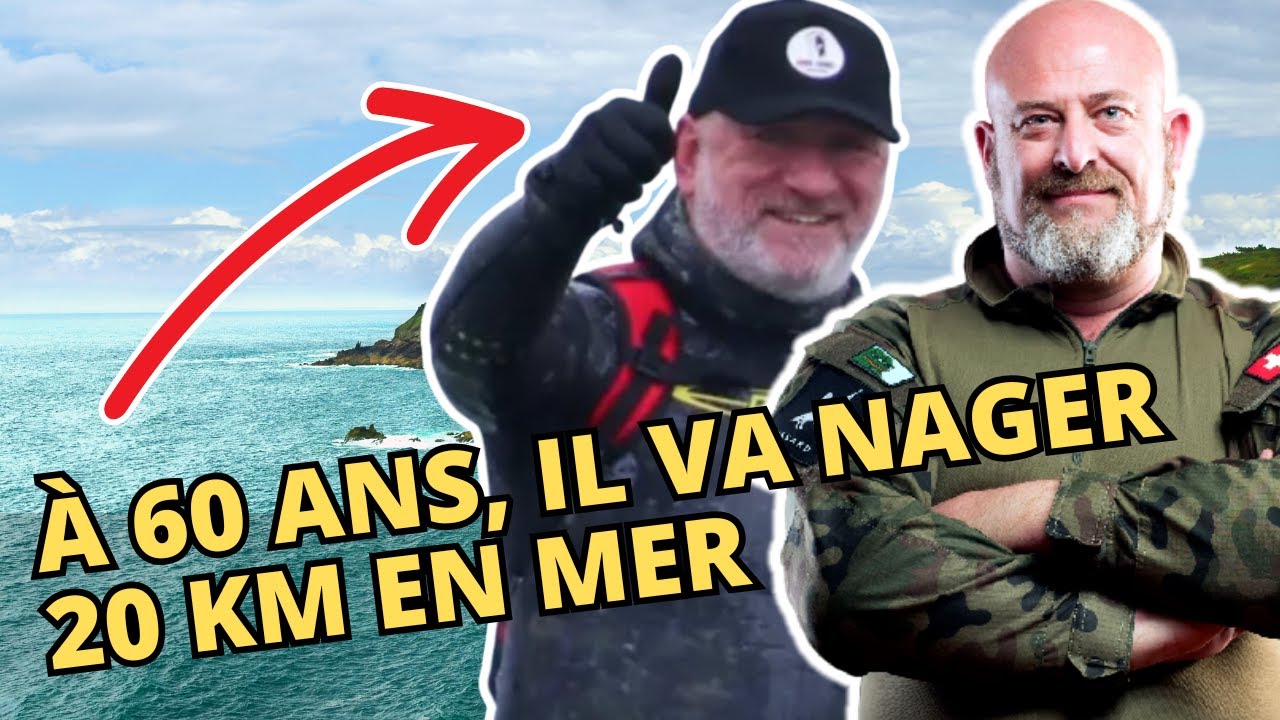 A 60 ans, Marc Corbel va faire 20km à la nage en Bretagne! (défi de la palme des îles Glenan)