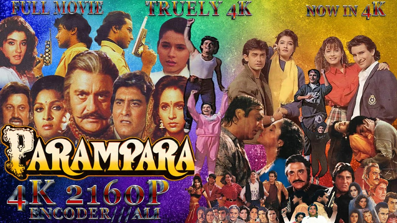 Parampara  1993  Aamir Khan  Saif Ali Khan  Vinod Khanna  Drametic Action Full Movie  4K 2160P