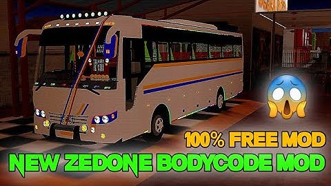 NEW ZEDONE BODYCODE MOD BY MAX GARAGE | BUSSID MOD | TECHIES 4 TECH