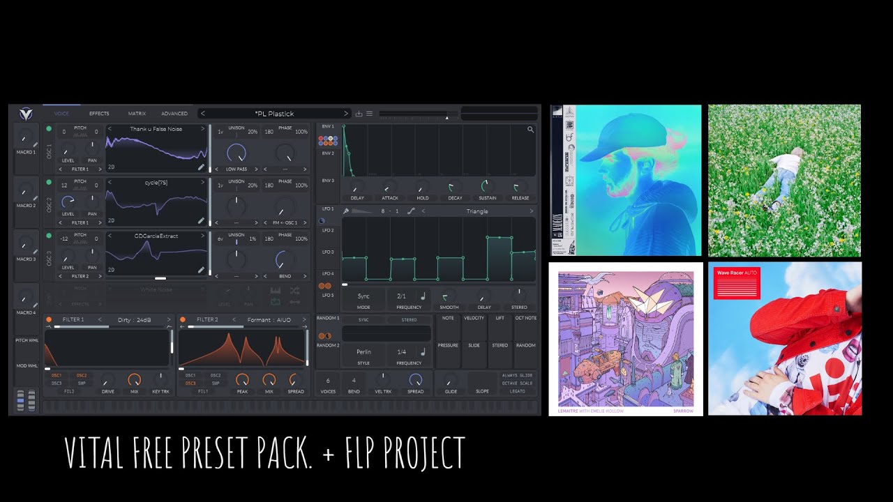 Vital Preset Pack + FLP PROJECT (MADEON, LEMAITRE,PORTER ROBINSON,WAVE RACER) 7$
