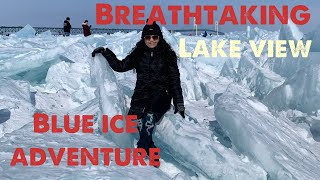 EXPLORING WITH THE BLUE ICE VIDEO|MACKINAW CITY,MICHIGAN,USA