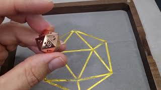 Metal Dice Rose Gold D&D