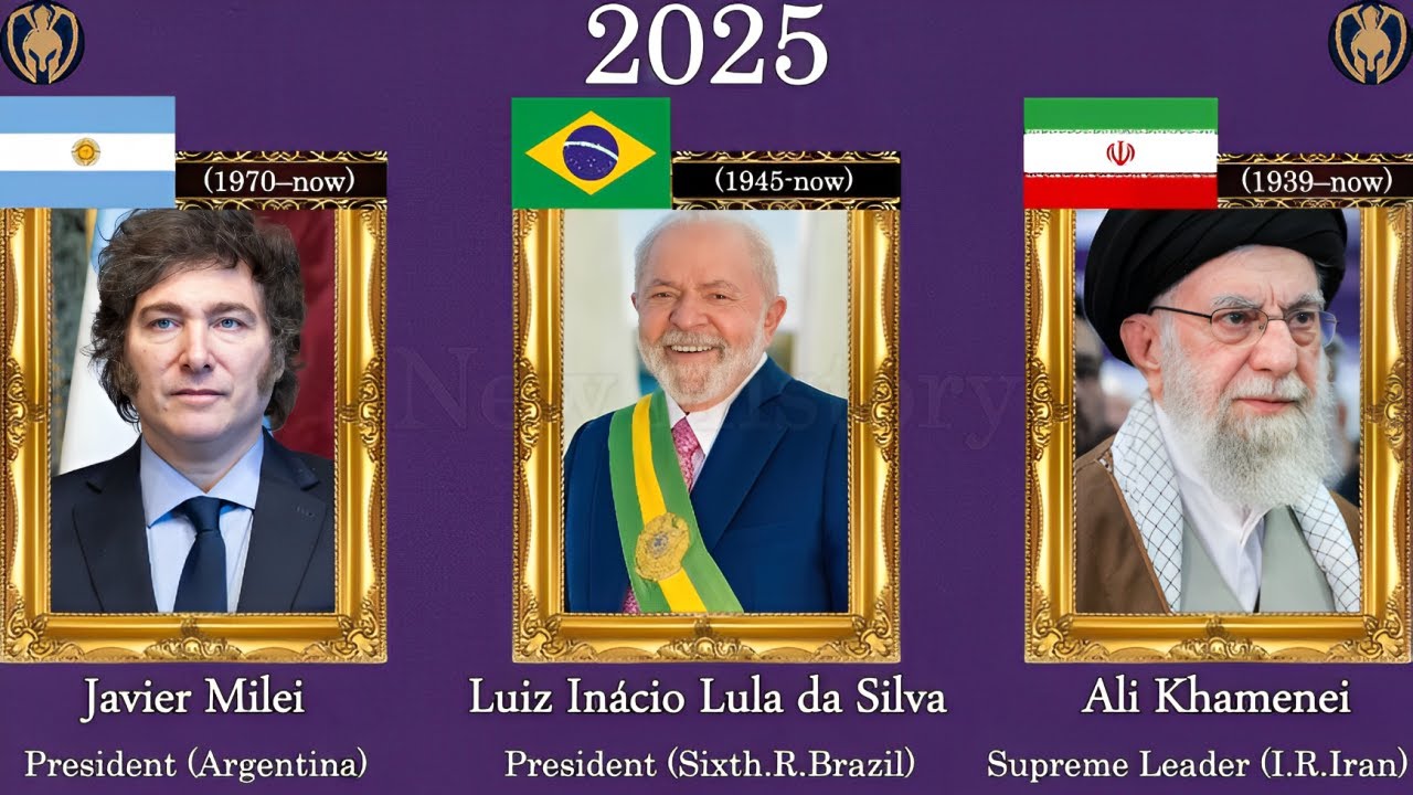 The Leaders of Argentina, Brazil & Iran (1822-2025)