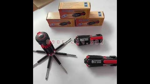 Bộ tua vít đa năng 8 chi tiết có đèn led tiện dụng