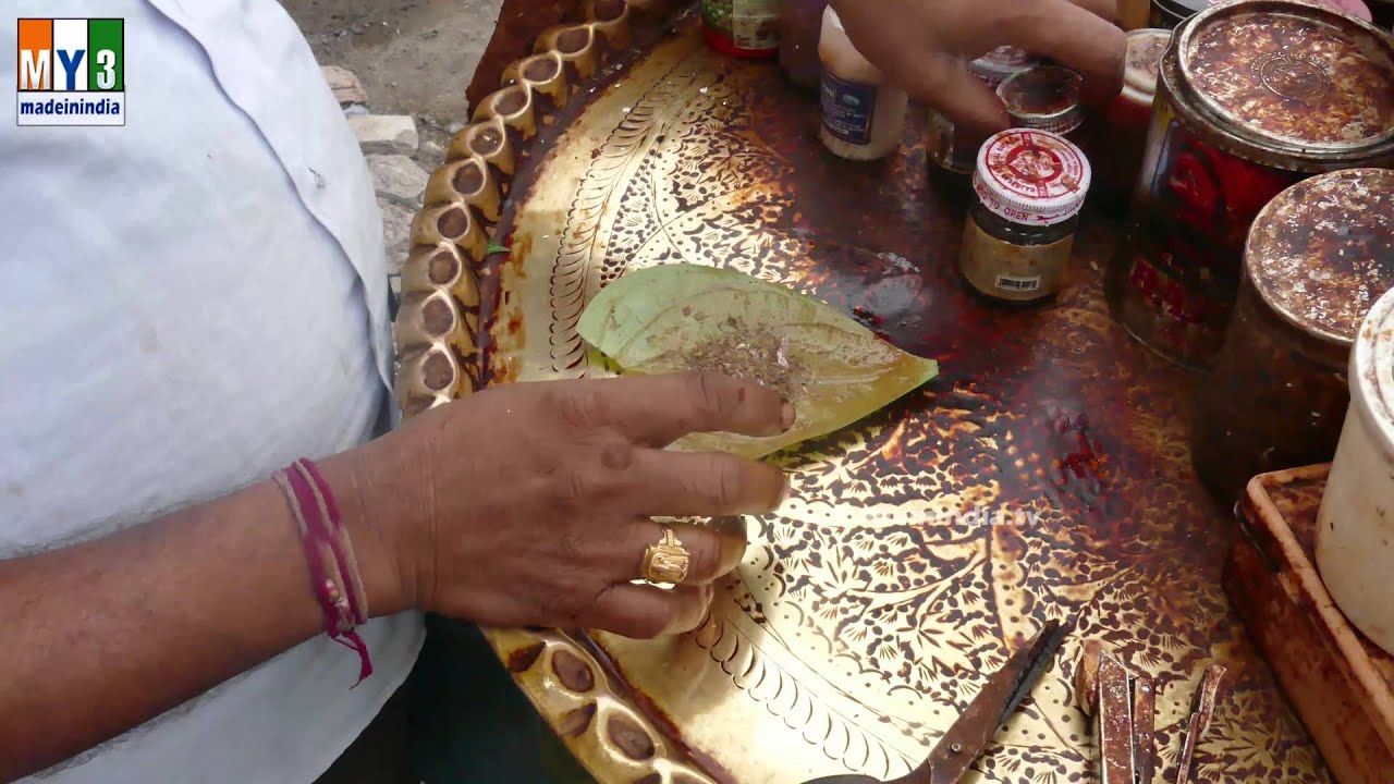 SADA PAAN MAKING | PAAN CENTER street food | STREET FOOD