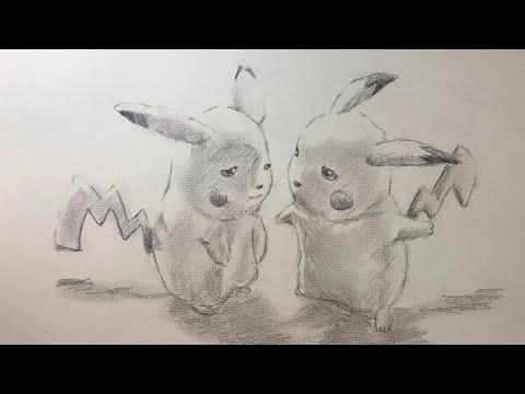【ポケモン】ピカチュウ 涙の葛藤シーンを描いてみた　draw pikachu