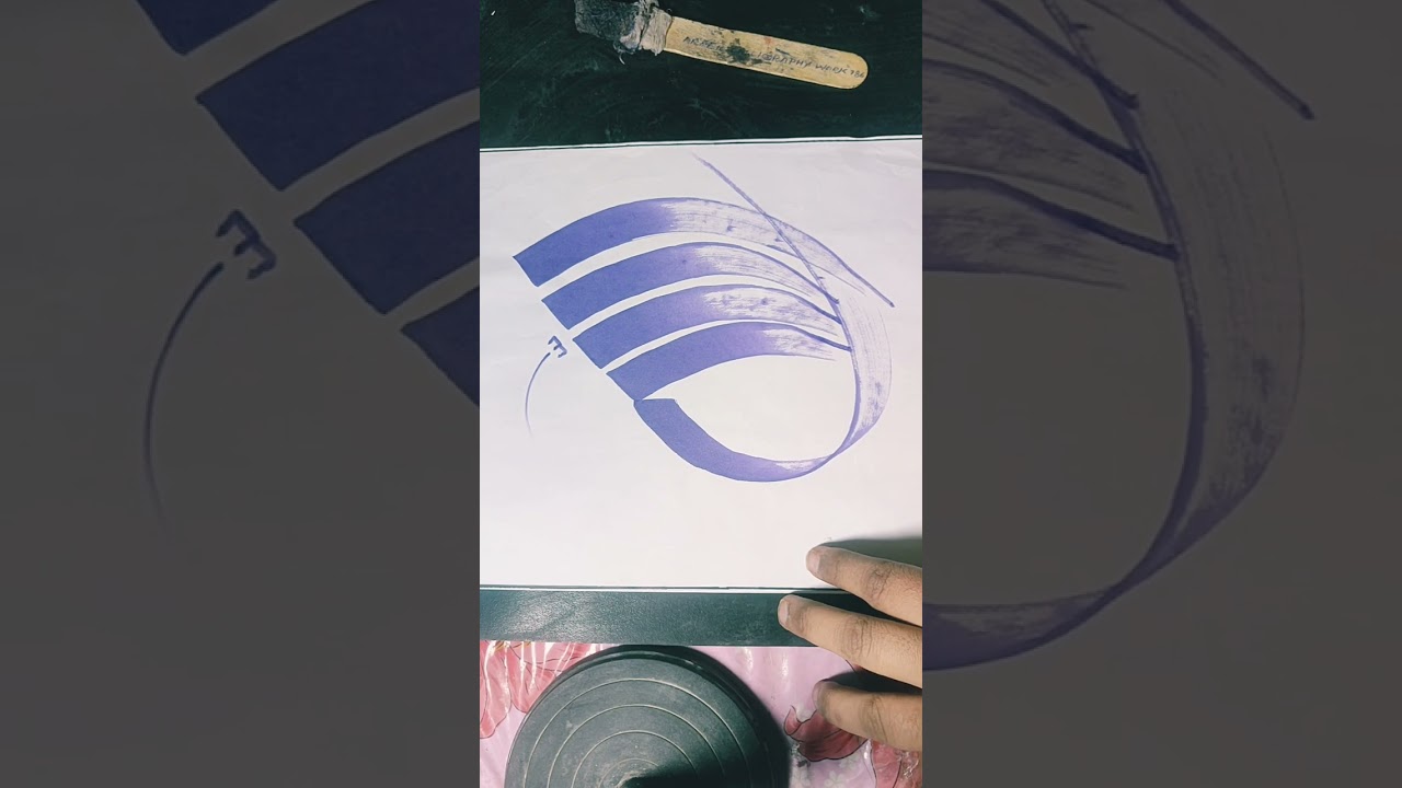 How to write Arabic calligraphy|Arabic calligraphy tutorial| art |artist|Arabic calligraphy tutorial