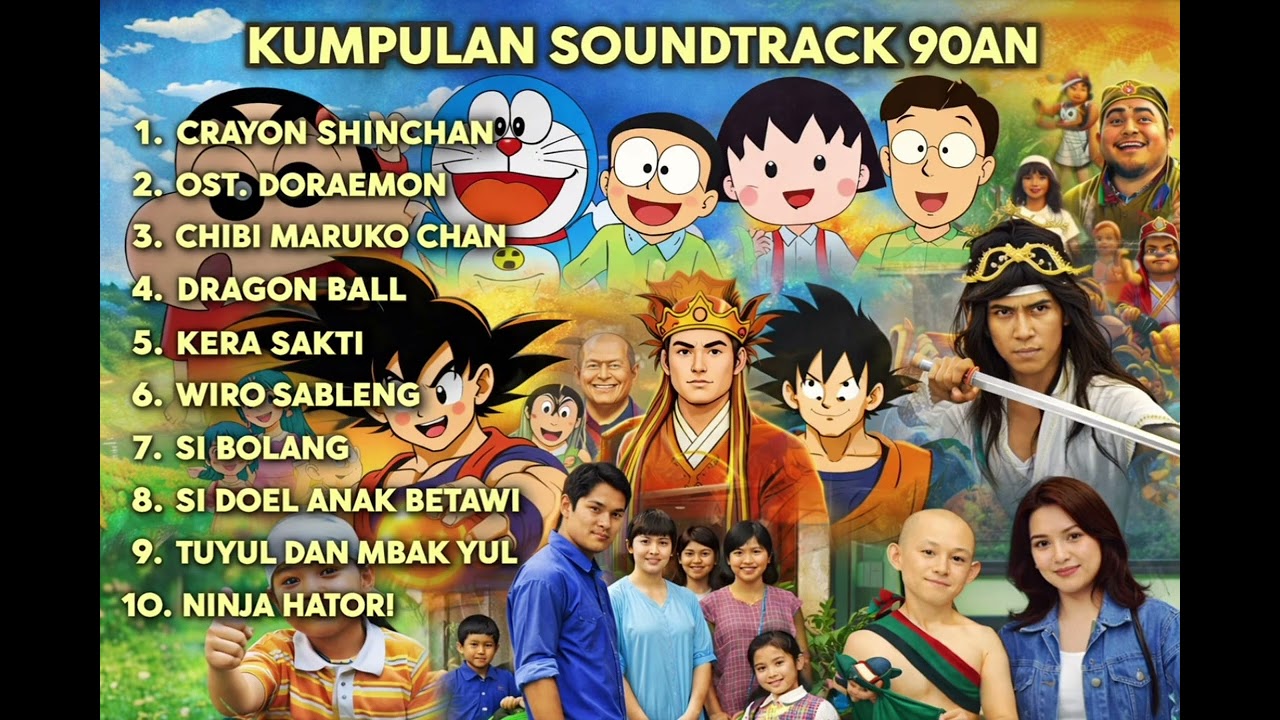 Kumpulan lagu soundtrack nostalgia tahun 90an yang sangat cocok untuk teman kerja dan santai