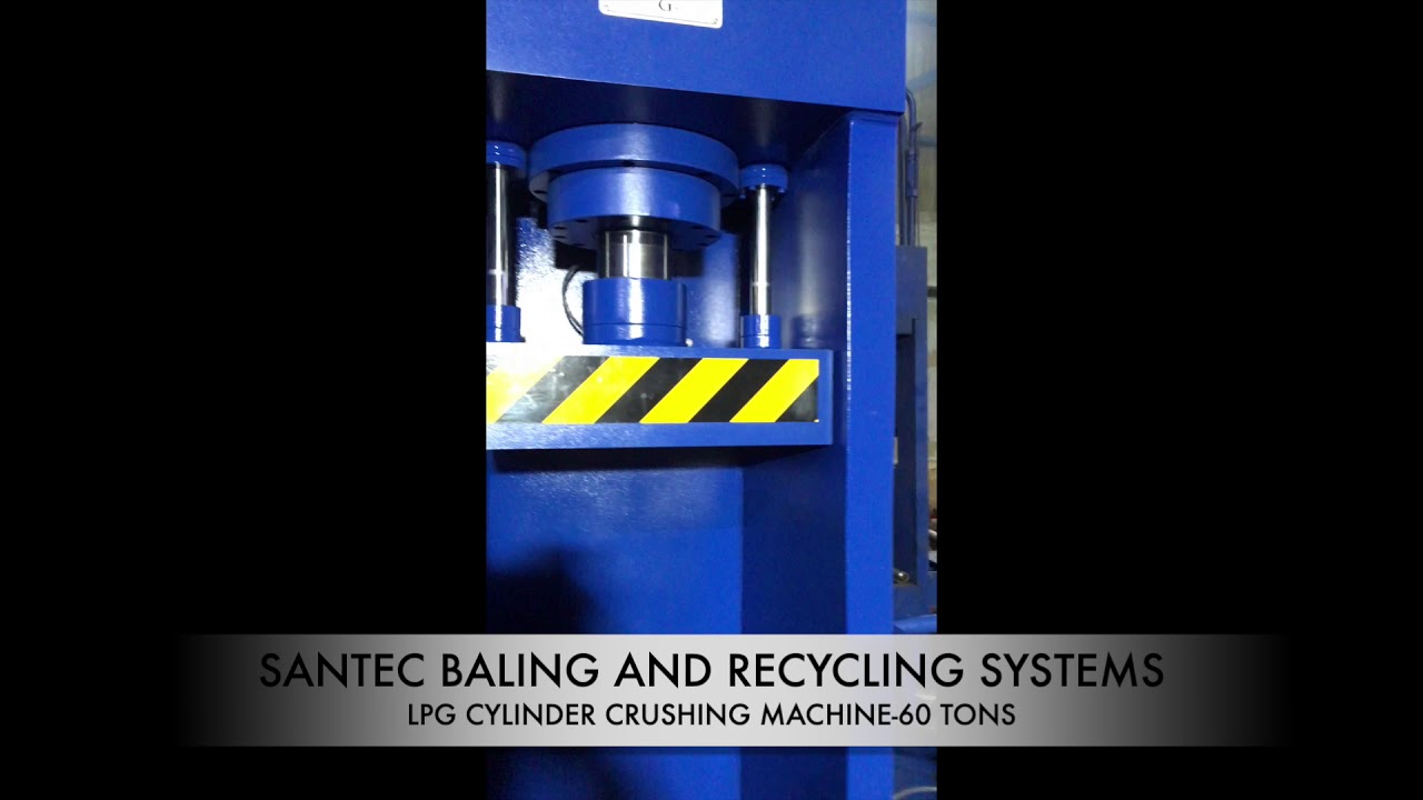 SBRS-Santec Group make LPG Cylinder crusher machine