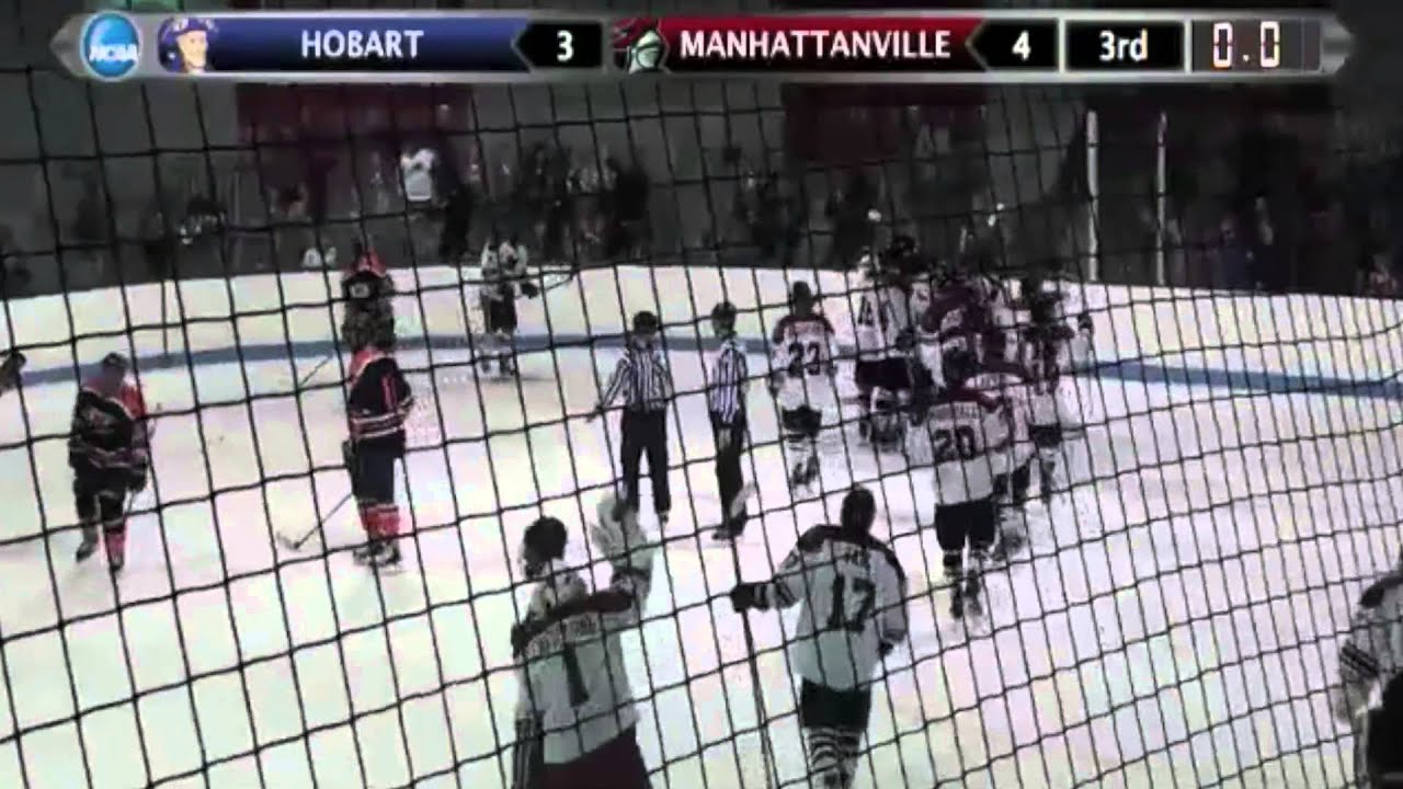Manhattanville Men's Ice Hockey vs. Hobart Highlights YouTube