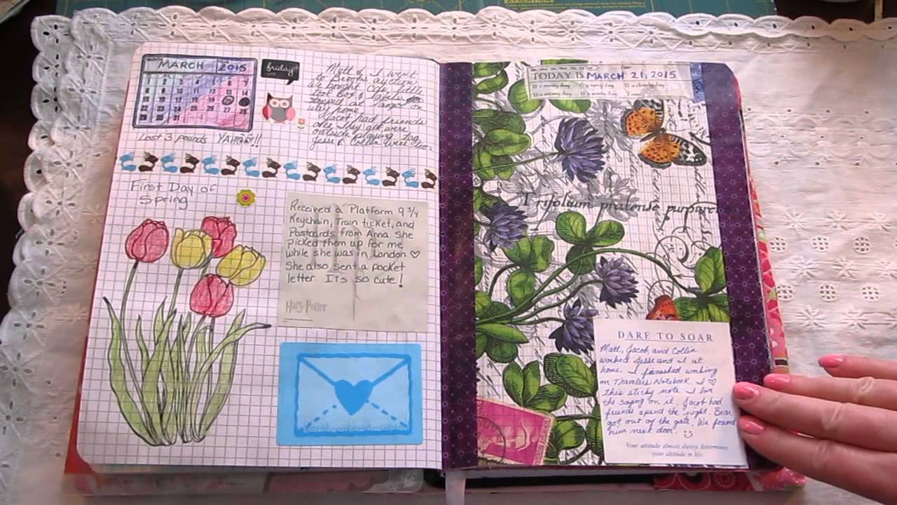 Fauxbonichi / Hobonichi Journal March flip through