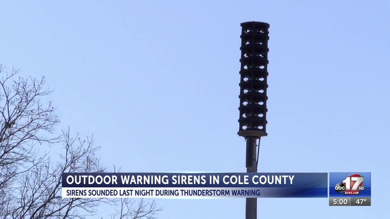 Insider Blog: Why outdoor warning sirens sounded in Cole County Wednesday night