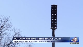 Insider Blog: Why outdoor warning sirens sounded in Cole County Wednesday night