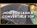 How to CLEAN AND WATERPROOF A CONVERTIBLE TOP | DIY for my Porsche Boxster 986