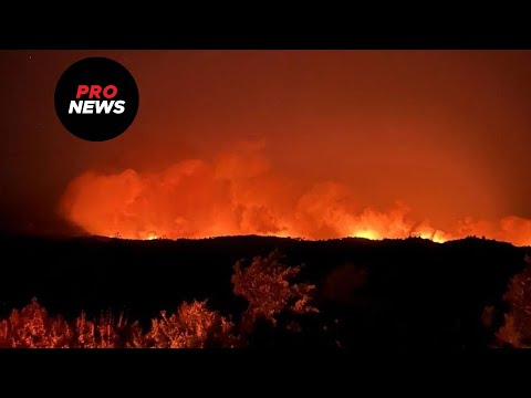 Ανεξέλεγκτη παραμένει για έκτη μέρα η πυρκαγιά στη Ρόδο - Συγκλονιστικές εικόνες