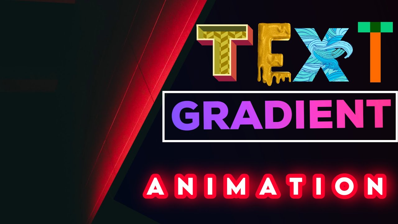 Gradient text Animation in Kinemaster - YouTube