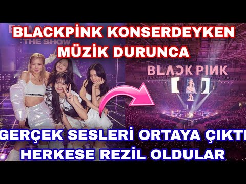 Blackpink konserdeyken müzik durunca \